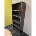 Grey Walnut Bookshelf Bookcase w/ Adjustable Shelves